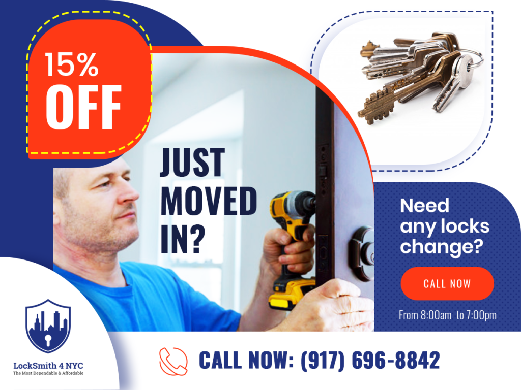 15%OFF - Just move in? any locks change in NYC