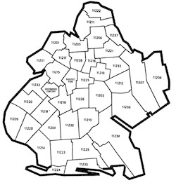 Locksmith in Southern Brooklyn areas by map