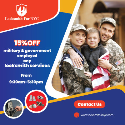 Locksmith Coupon in Bronx - military & government employed