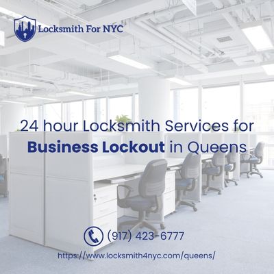 24 hour Locksmith Services for Business Lockout in Queens