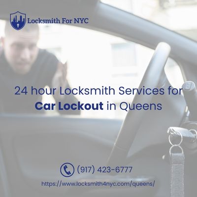 24 hour Locksmith Services for Car Lockout in Queens