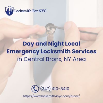 Day and Night Local Emergency Locksmith Services in Central Bronx, NY Area